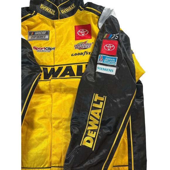 Christopher Bell #20 Men’s Medium Nascar Cup Series DeWalt Pit Button-Up Jacket - Picture 4 of 7